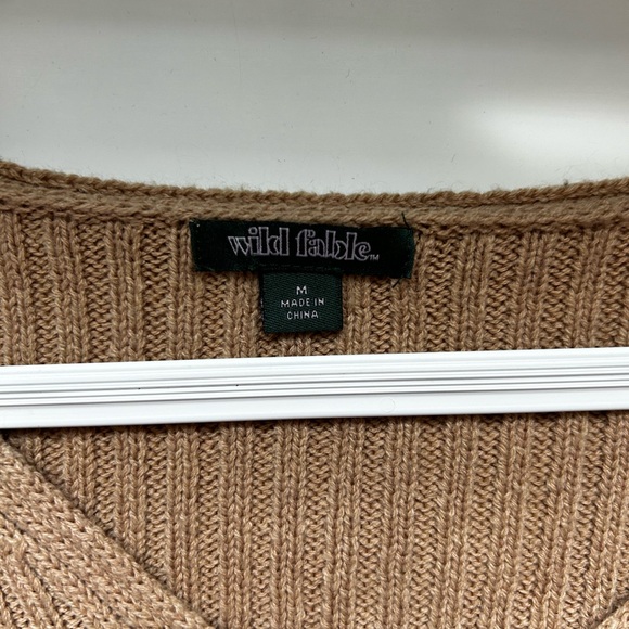 Wild Fable Light Brown V-Neck Sweater - Picture 2 of 3